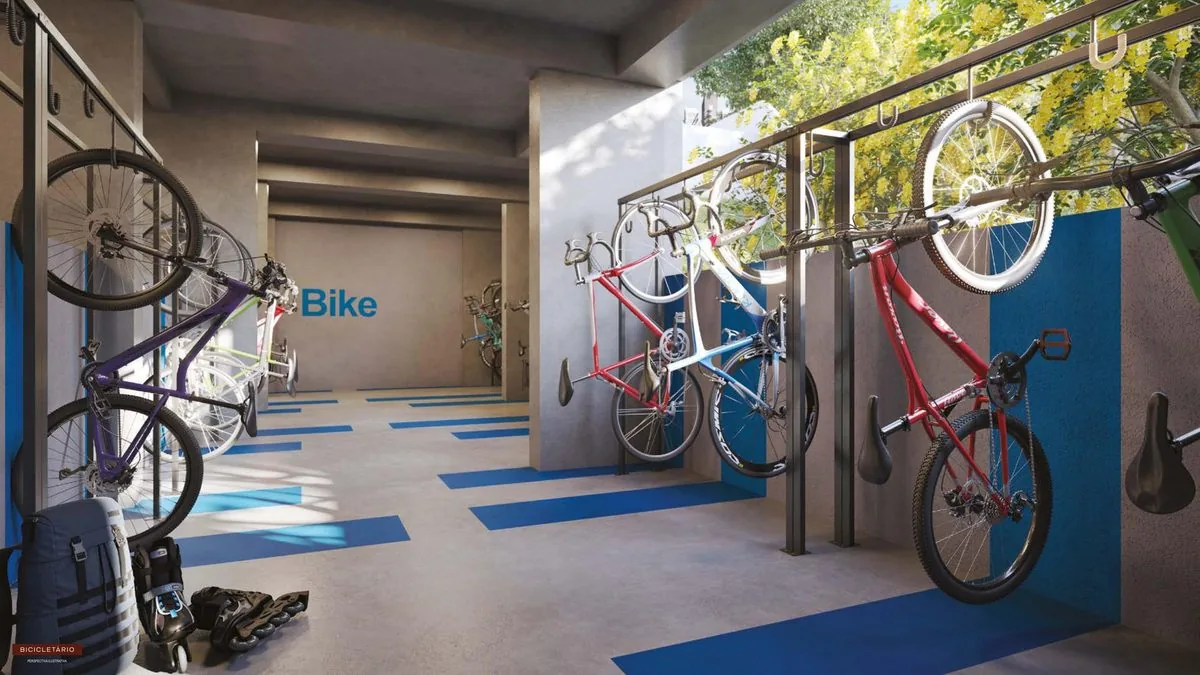 Bicicletário – perspectiva ilustrada do WL Boa Vista