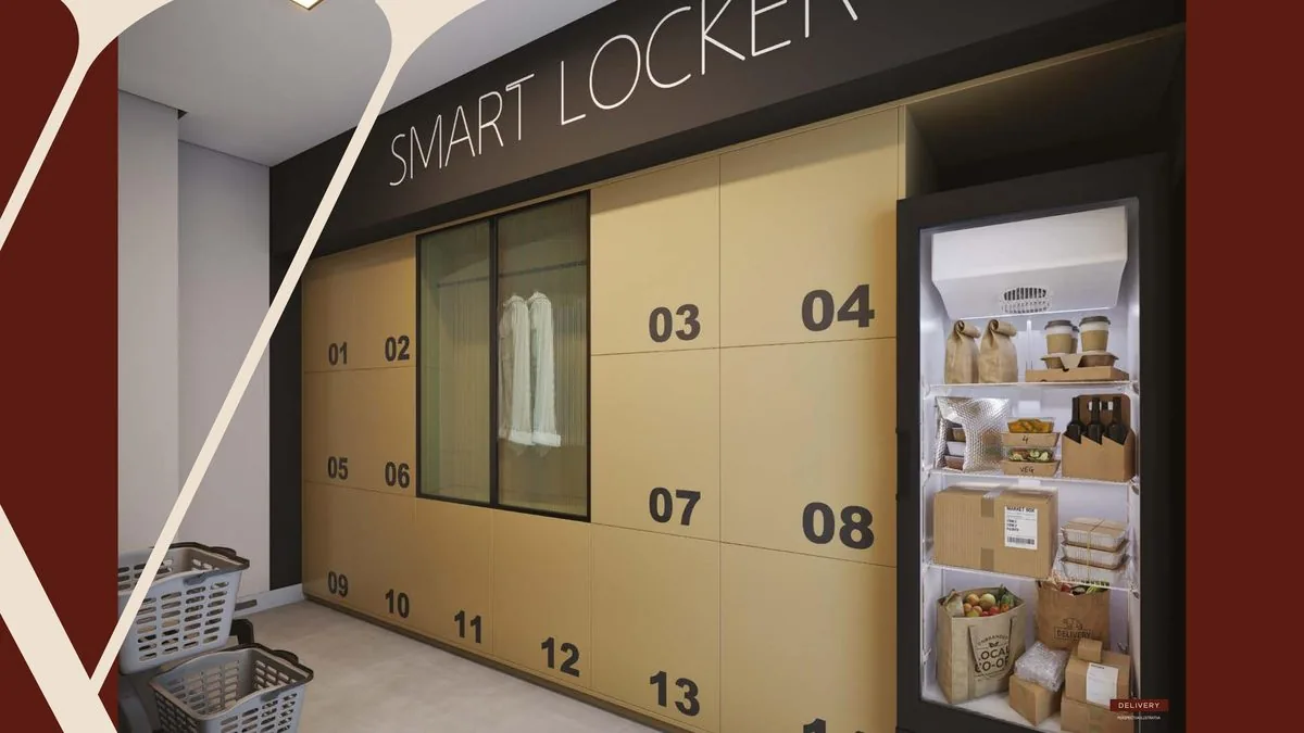 Delivery (smart locker) – perspectiva ilustrada do WL Boa Vista