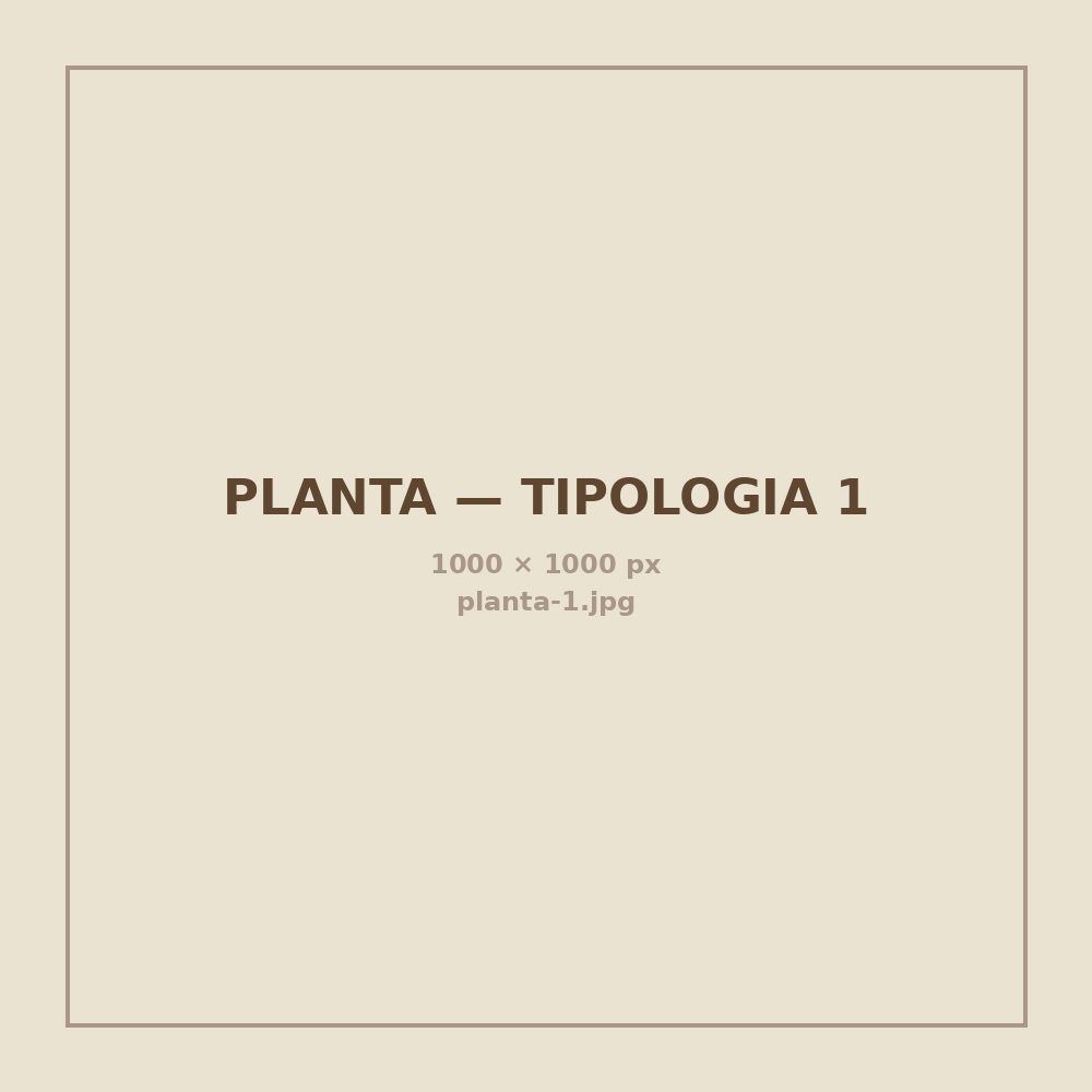 Planta ilustrativa – [Tipologia 1 — ex: Studio] – [NOME DO EMPREENDIMENTO]